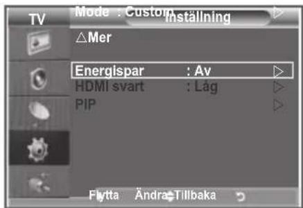 SAMSUNG LE46M86BC - Använda energisparfunktionen - 1