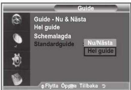 SAMSUNG LE46M86BC - Ställa in Standardguide - 1