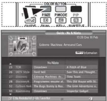 SAMSUNG LE46M86BC - På EPG-menyn kan du visa alla kanaler eller favoritkanalerna. - 1