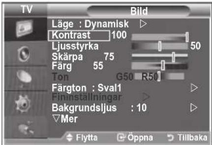 SAMSUNG LE46M86BC - Justera Egna bildinställningar - 1