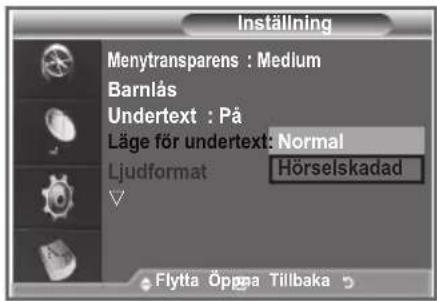 SAMSUNG LE46M86BC - Ställa in läge för undertexter - 1