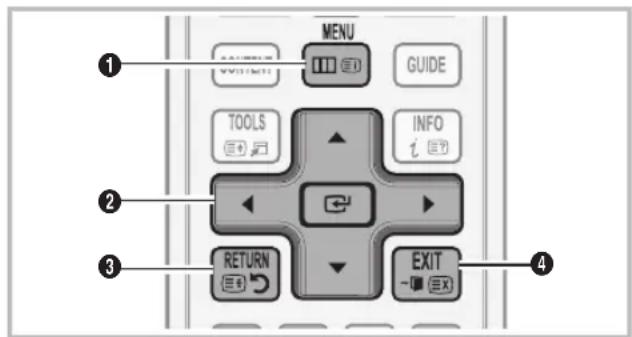 MENU GUIDE TOOLS INFO i RETURN EXIT ① ② ③ ④