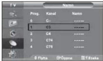 SAMSUNG LE32M71B - Namnge kanaler - 1