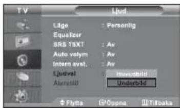 SAMSUNG LE32M71B - Lyssna på underbildens ljud - 1