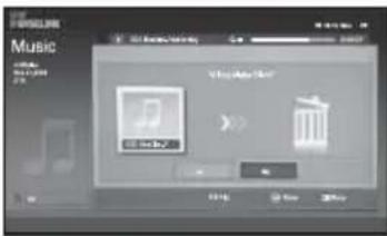 SAMSUNG LE32M71B - Sletning af musikfiler - 2