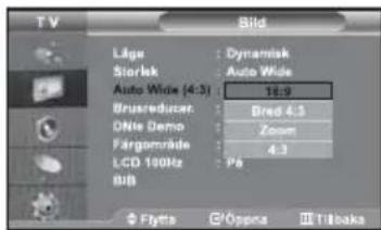 SAMSUNG LE32M71B - Ändra Auto Wide (4:3) - 1