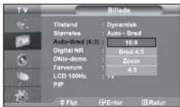SAMSUNG LE32M71B - Ændring af Auto - Bred (4:3) - 1