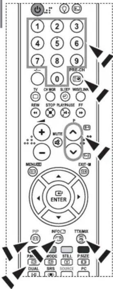 SAMSUNG LE32M71B - Valg af en bestemt tekst-tv-side - 1
