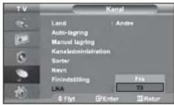 SAMSUNG LE32M71B - Brug af funktionen LNA (Low Noise Amplifier) - 1