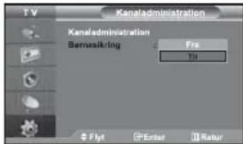 SAMSUNG LE32M71B - Aktivering af børnespærring - 1