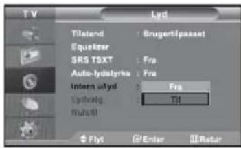 SAMSUNG LE32M71B - Valg af intern lydfrakobling - 1