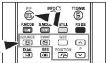 SAMSUNG LE26R75B - Visning af PIP (Billede i billede) - 2