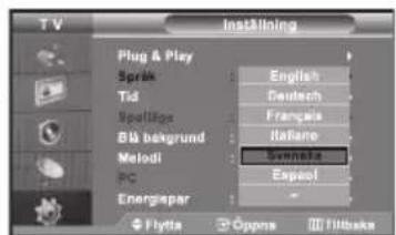 TV Inst&lining Plug & Play Sprink English Tsd German Spolitis Franche Bù bekund Italane Melodi Svenata PC Español Energapar - Flytta Oppins Hiibaka