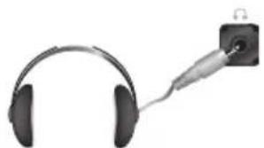 SAMSUNG LE26R75B - Tilslutning af hovedtelefon - 1