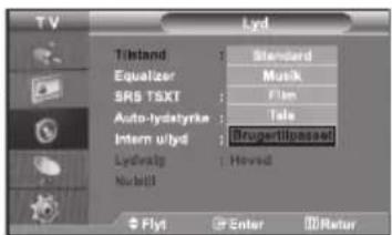 SAMSUNG LE26R75B - Ændring af lydstandard - 1