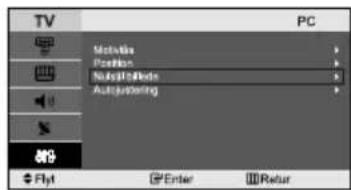 TV PC Motives Position AutoJacking AutoJacking Flyt Enter Return