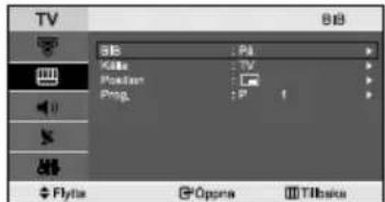 TV SIB : P4 Title : TV Position : Prog. : F 1 Flytie Opoca Tiltbasic