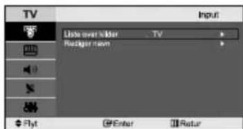 TV Liste over listener Rackinger name Enter Exit