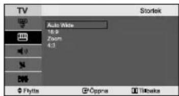 TV Startlek Auto Wide 16.9 Zoom 4:3 Flytta Oppra Tikawa