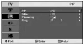 TV PP : PS Title : TV Planning : Prog. : P 1 Flyt Enter Retur