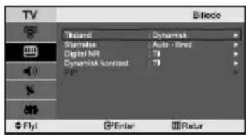 TV Billicle Island Dynamick Sterlake Auto - Bred Digital NR 71 Dynamick contrast 71 Flyl Enter Return