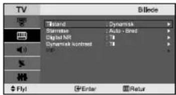 TV Bildec Tisland Dynamick Starlink Auto - Bred Digital NR 70 Dynamick contrast 70 Fly Enter Return
