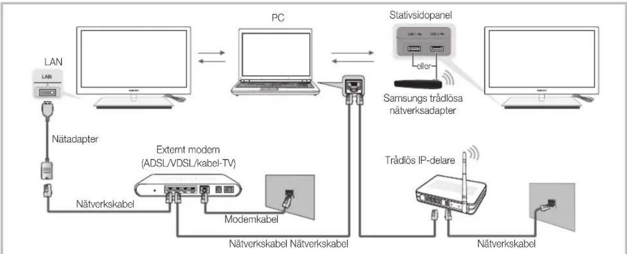 SAMSUNG UE55C9005ZW - Ansluta till datorn via nätverk - 1
