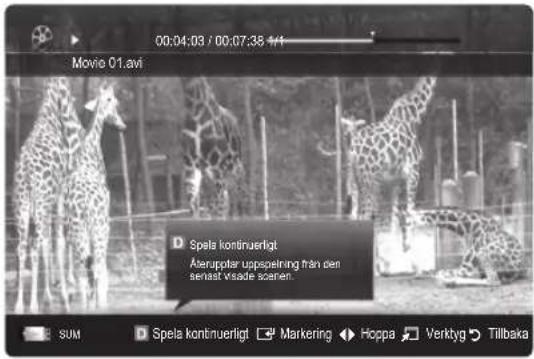 Movie 01.avi Spela kontinuerligt Änerupplar uppselning från den senast visade zeeren. SUM Spela kontinuerligt Marketing Hoppa Verktyg Tillbaka