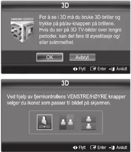 SAMSUNG UE65C8705XS - Slik ser du på 3D-bildet - 1