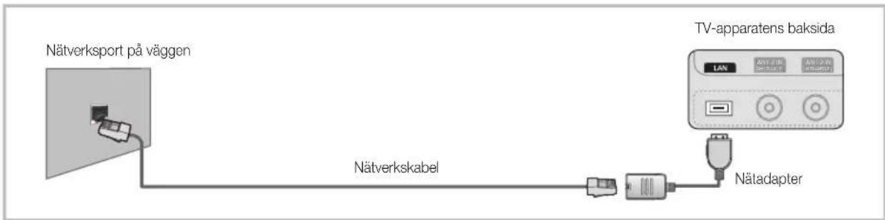 SAMSUNG UE65C8705XS - Anslutning till ett nätverk via kabel - 3
