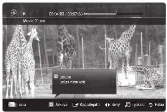 00:04:03 / 00:07:38 44 Movie 01.avi D Jatkuva Jatkaa xime kont. SUM Jatkuva Kappalejako Siirny Tyčkalut Palaa