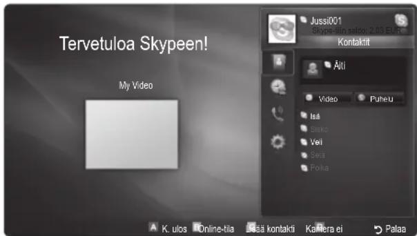 Tervetuloa Skypeen! My Video Jussi001 Skypeen in salio: 2.03 EUR Kontaktit Älti Video Puheu Isä Bisko Veil Setä Pokia K. ulos Online-tila Isää kontakti Kamera ei Palaa