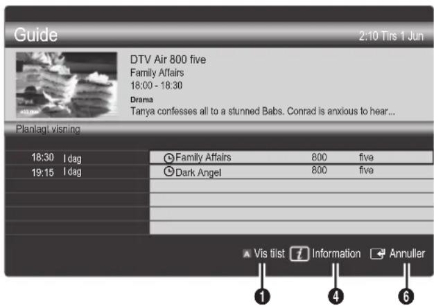 SAMSUNG UE37C6705US - Brug af Planlagt visning - 1
