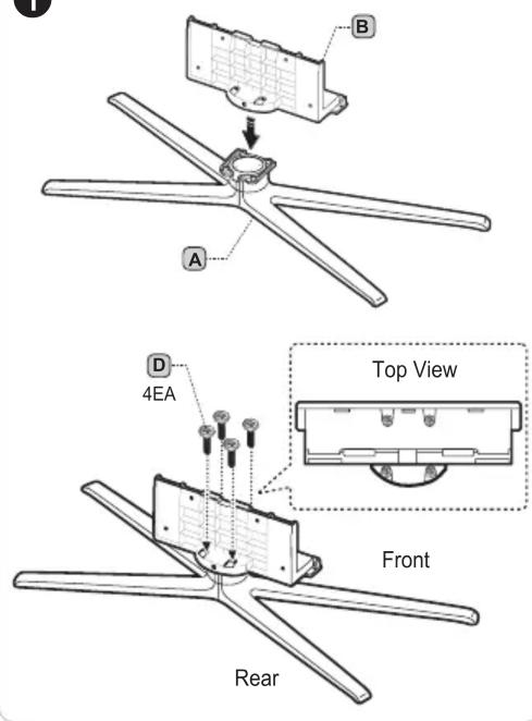 A B D 4EA Top View Front Rear