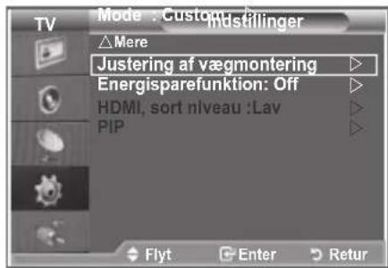 SAMSUNG LE40M86BC - Når vægmonteringen er monteret, kan du let justere tv'ets position. - 2