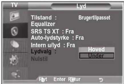 SAMSUNG LE40M86BC - Aflytning af lyd på underbillede - 2
