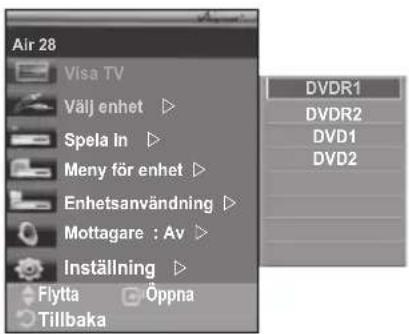 SAMSUNG LE40M86BC - Söka och växla mellan Anynet+-enheter - 1