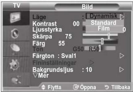 SAMSUNG LE40M86BC - Ändra bildstandard - 2