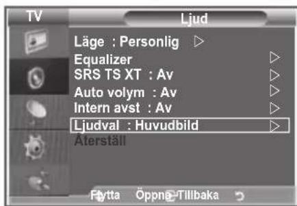 SAMSUNG LE40M86BC - Lyssna på underbildens ljud - 1