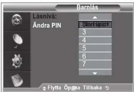 SAMSUNG LE40M86BC - Ställa in Barnlås - 3
