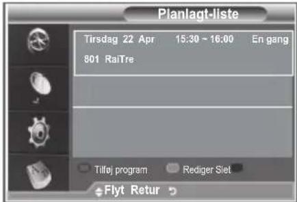 SAMSUNG LE40M86BC - Brug af Planlagt-liste - 3