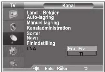 SAMSUNG LE40M86BC - Finindstilling af kanaler - 4