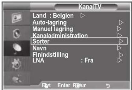 SAMSUNG LE40M86BC - Du kan udskifte numrene på to kanaler for at: - 1