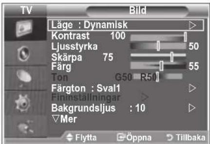 SAMSUNG LE40M86BC - Ändra bildstandard - 1