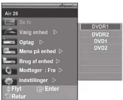 SAMSUNG LE40M86BC - Scanning af og skift mellem Anynet+ enheder - 1