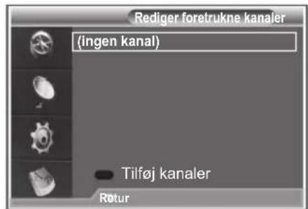 SAMSUNG LE40M86BC - Du kan redigere dine foretrukne kanaler med de fire farveknapper. - 1