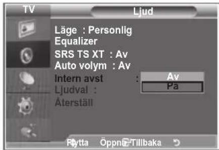 SAMSUNG LE40M86BC - Välja intern avstängning - 2