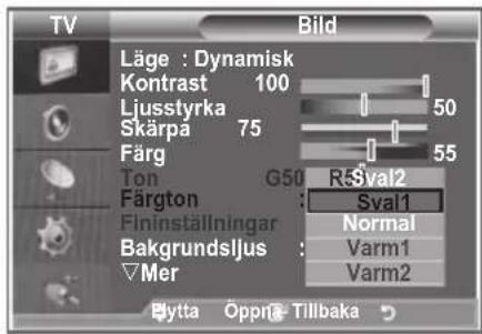 SAMSUNG LE40M86BC - Du kan välja den färgton som känns bekvämast. - 2