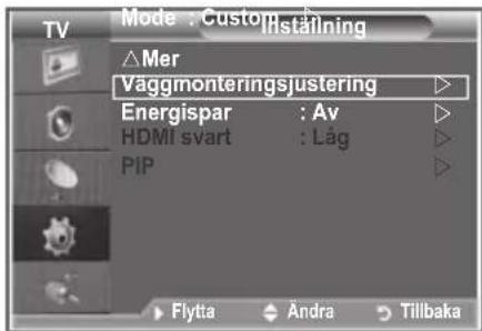 SAMSUNG LE40M86BC - När väggfästet är monterat kan du enkelt justera TV:ns position. - 2