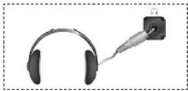 SAMSUNG LE40M86BC - Tilslutning af hovedtelefoner - 1